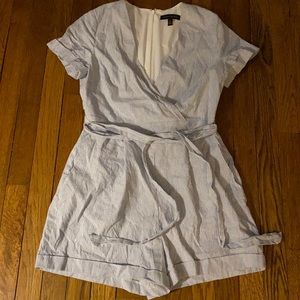 Banana republic pin stripe romper